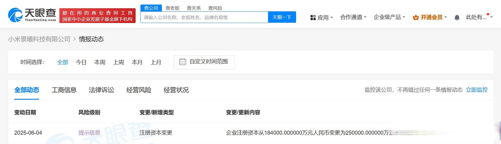 小米景曦科技增资至25亿元 智能技术与会展服务双轮驱动的战略深意